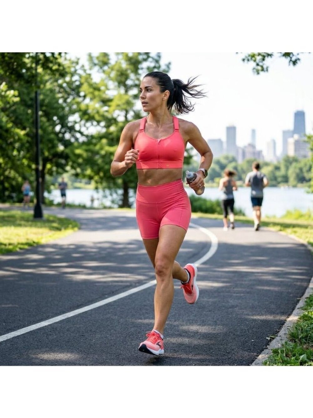 SHEFIT Barbeline London Ultimate Sports Bra 2Luxe Coral Pink Sportcore